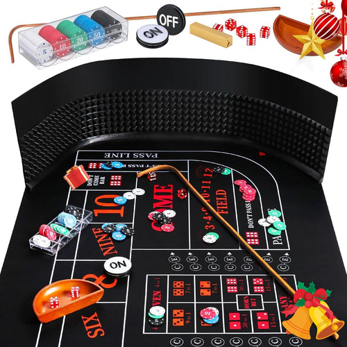 Craps tabletop game set with - game,